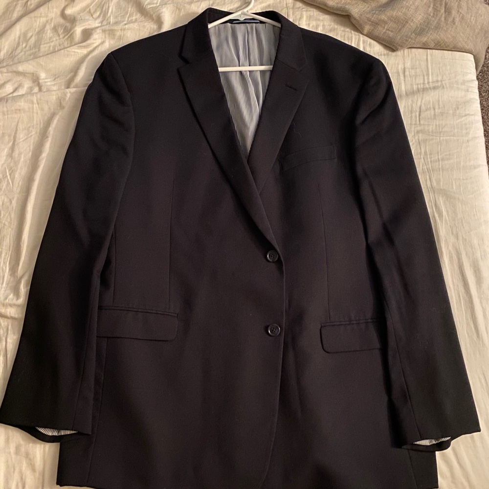 Navy Tommy Hilfiger Suit Jacket 44R